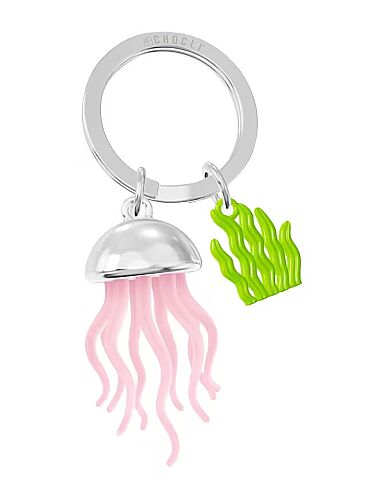 Metalmorphose Denizanası Anahtarlık MTM431-01 - Gümüş /Pembe - 1