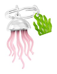 Metalmorphose Denizanası Anahtarlık MTM431-01 - Gümüş /Pembe - 2