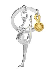 Metalmorphose Jimnastikçi Anahtarlık MTM321-01 - Gümüş/Gold - 1