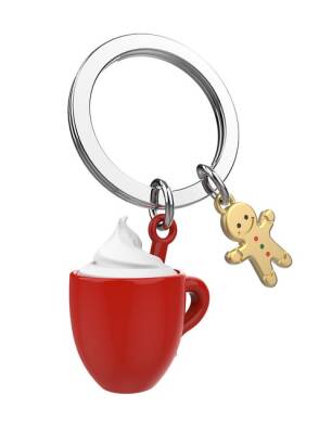 Metalmorphose Köpüklü Fincan ve Gingerbread Anahtarlık Mtm152-01 - 1