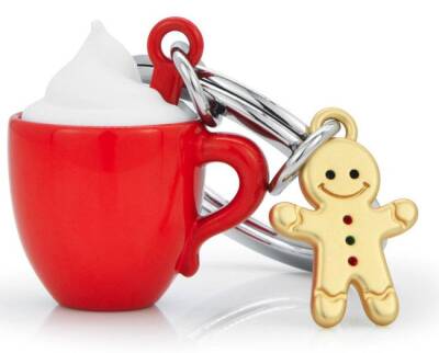 Metalmorphose Köpüklü Fincan ve Gingerbread Anahtarlık Mtm152-01 - 2