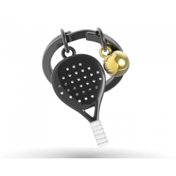 Metalmorphose Padel Tenis Anahtarlık Siyah Mtm318-01 - 1