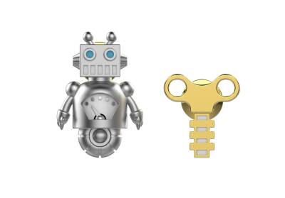 Metalmorphose Robot Broş Mtmp103 - 3