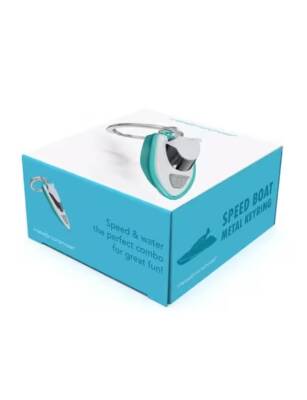 Metalmorphose Sürat Teknesi Anahtarlık MTM367-01 Mavi Beyaz - 2