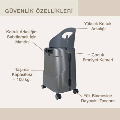 MiaMily Carry On Kabin Boy Valiz - Charcoal Grey lug2018kg - 6