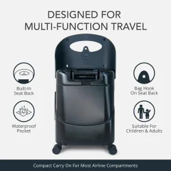 MiaMily Carry On Kabin Boy Valiz - Midnight Black LUG2018MB - 6