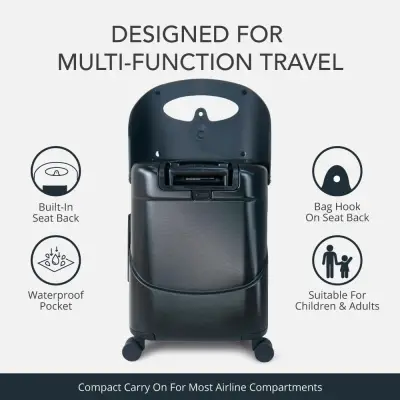 MiaMily Carry On Kabin Boy Valiz - Midnight Black LUG2018MB - 6