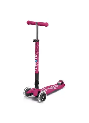 Micro Maxi Deluxe Foldable Berry Red (Led) Scooter Mmd095 - 2