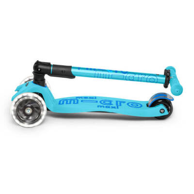 Micro Maxi Deluxe Foldable Bright Blue (Led) Scooter MMD092 - 3