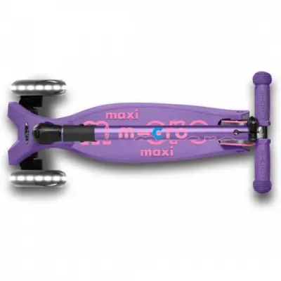 Micro Maxi Deluxe Foldable Purple (Led) Scooter Mmd100 - 5