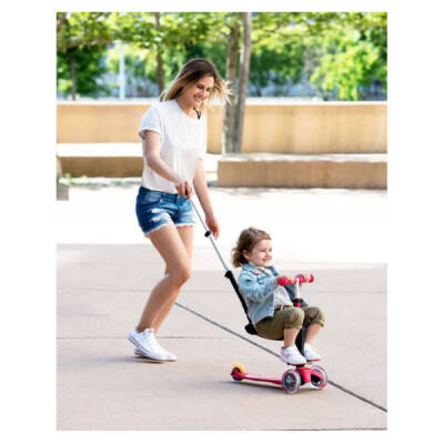 Micro Mini 3 İn 1 Deluxe Plus Red Scooter Mmd056 - 6