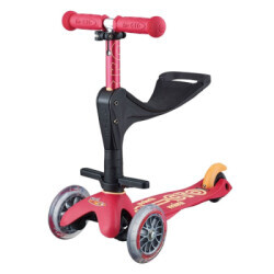 Micro Mini 3 İn 1 Deluxe Plus Red Scooter Mmd056 - 1