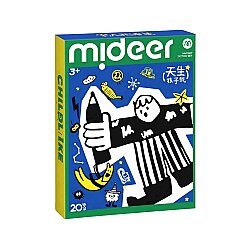 Mideer Basic Eğlenceli Dövme Çıkartmaları - Mavi 20 Parça MD1679 - 1