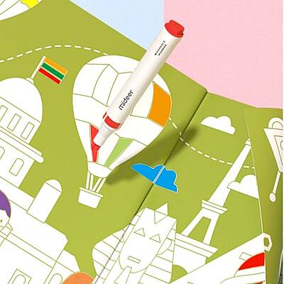 Mideer Drawıng Colorıng Book-Boy Çizim ve Boyama Kitabı Md4092 - 6