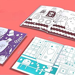 Mideer Drawıng Colorıng Book-Gırl Çizim ve Boyama Kitabı Md4093 - 4