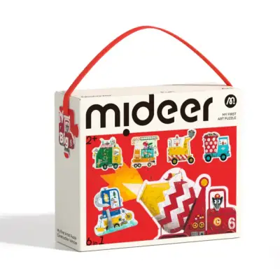 Mideer My First Puzzle İnşaat Araçları Md1459 - 1