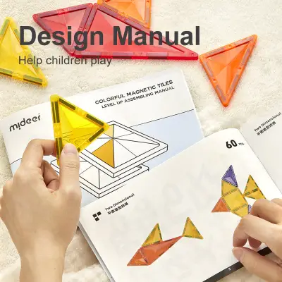 Mideer Renkli Magnetic Tiles 100 Parça Ct1211 - 3