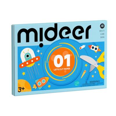Mideer Zeka Oyunu Kitabı: Kağıt Kesme Etkinlikleri 1. Seviye Md3366 - 1