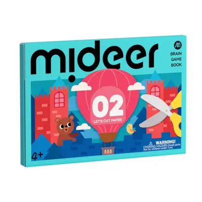 Mideer Zeka Oyunu Kitabı: Kağıt Kesme Etkinlikleri 2. Seviye Md3367 - 1