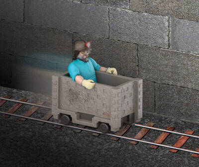 Minecraft Movie Steve Minecart Jgp20 - 3