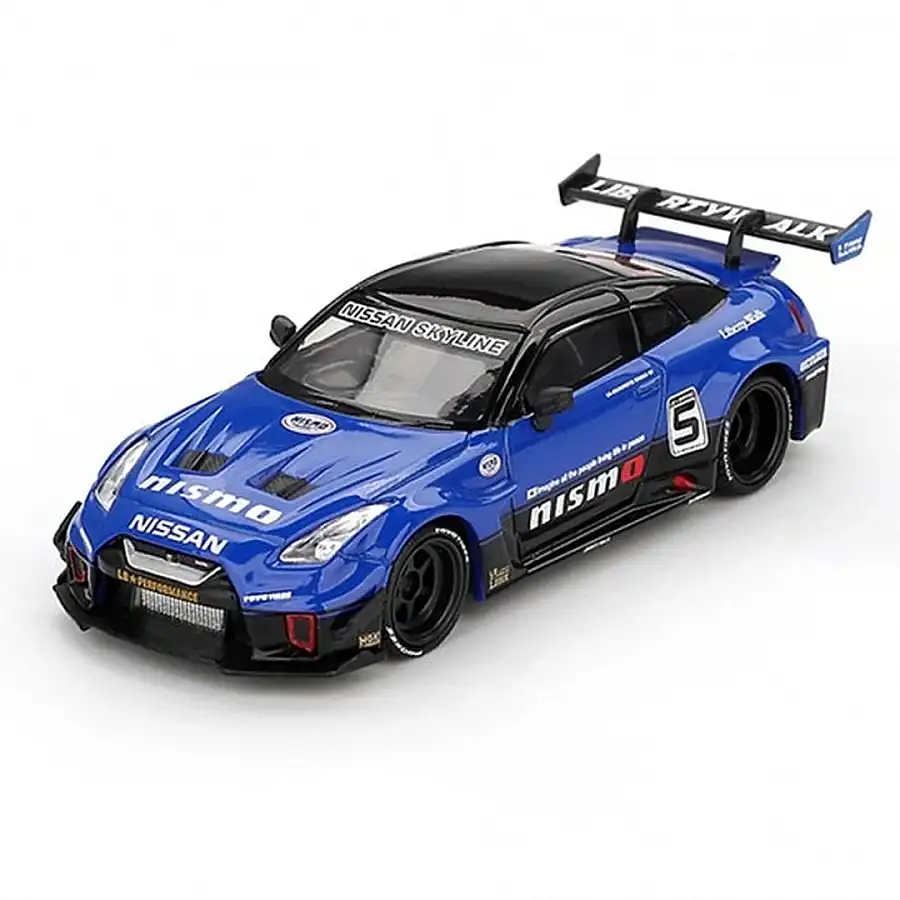 Mini Gt: 1/6 Lb-Silhouette Works Gt Nissan 35Gt-Rr Ver.2 Blue Mgt01124