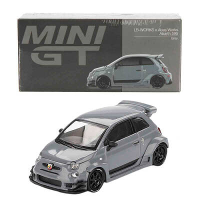 Mini GT 1/64 Abarth 595 LB-WORKS x Abas Works Grey - 1