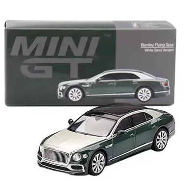 Mini Gt 1/64 Bertley Flying Spur White Sand Verdant - 2