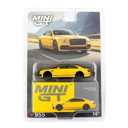 Mini Gt 1/64 Bertley Flying Spur Monaco Yellow 955 Bl - 2