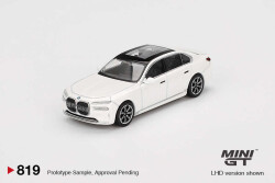 Mini Gt 1/64 Bmw İ7 Xdrıve60 Mıneral Whıte Mgt00819-Bl - 1