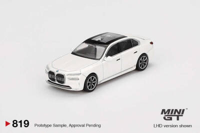 Mini Gt 1/64 Bmw İ7 Xdrıve60 Mıneral Whıte Mgt00819-Bl - 1