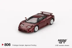 Mini Gt 1/64 Bugatti Eb 110 Gt Dark Red Metallic Mgt00806-Bl - 2