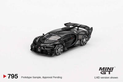 Mini Gt 1/64 Bugatti VisionGran Turismo Black Mgt00795-Bl - 1