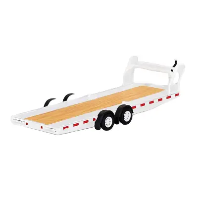 Mini Gt 1/64 Car Hauler Trailer Type C White Mgtac21 - 3