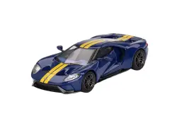 Mini Gt 1/64 Ford Gt Sunoco Blue Mgt00614 - 1