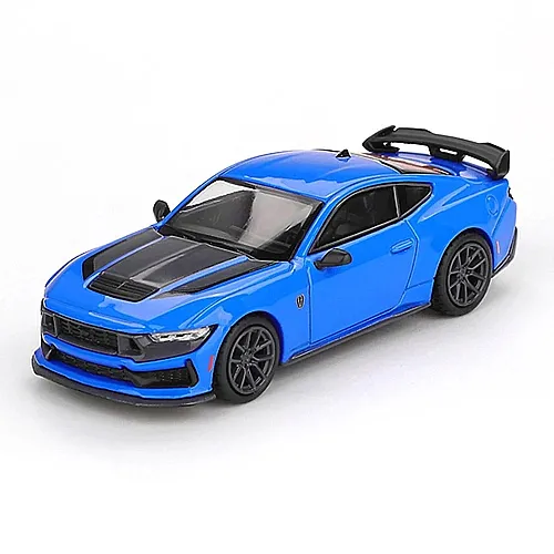 Mini Gt 1/64 Ford Mustang Dark Horse 2024 Grabber Blue+Mgt01141 - 1