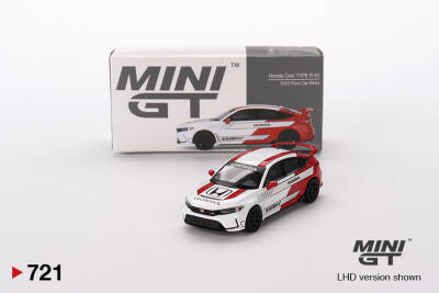 Mini Gt 1/64 Honda Cıvıc Type R #1 2023 Pace Car Red Mgt00686 - 1