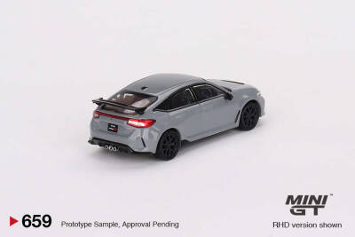 Mini Gt 1/64 Honda Civic Type R Sonic Gray Pearl Mgt00659-L - 2