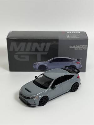 Mini Gt 1/64 Honda Civic Type R Sonic Gray Pearl Mgt00659-L - 3