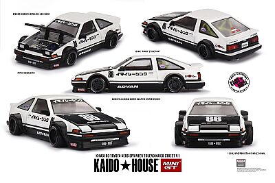 Mini Gt: 1/64 Kaido House Toyota Ae86 Sprinter Trueno Kaido Street V1 Khmg180 - 1