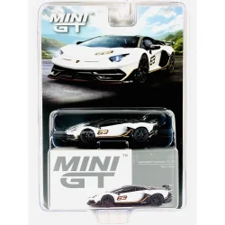 Mini Gt 1/64 Lamborghini Aventador SVJ 63 Bianco Asopo 842 Bl - 2