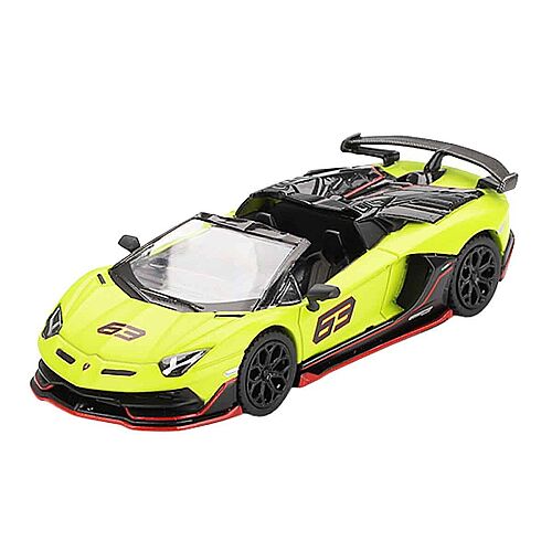 Mini Gt 1/64 Lamborghini Aventador Svj 63 Roadster Verde Shock Mgt00887-Bl - 2