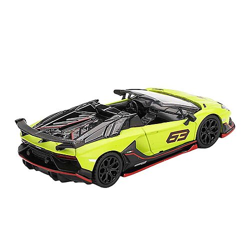 Mini Gt 1/64 Lamborghini Aventador Svj 63 Roadster Verde Shock Mgt00887-Bl - 3