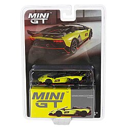 Mini Gt 1/64 Lamborghini Aventador Svj 63 Roadster Verde Shock Mgt00887-Bl - 5