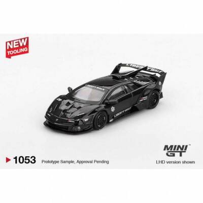 Mini GT 1/64 Lamborghini LB-Silhouette WORKS MURCIELAGO GT Evo Black - 1