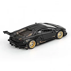 Mini GT 1/64 LB WORKS Lamborghini Aventador Limited Edition Matte Black - 3