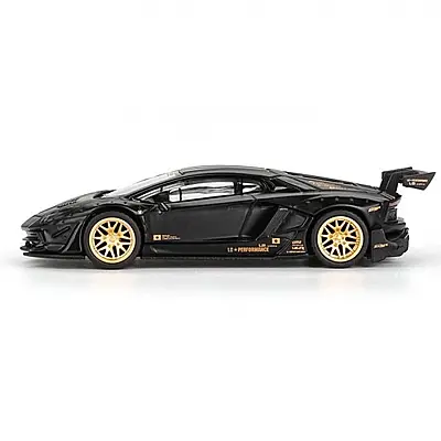 Mini GT 1/64 LB WORKS Lamborghini Aventador Limited Edition Matte Black - 2