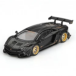 Mini GT 1/64 LB WORKS Lamborghini Aventador Limited Edition Matte Black - Mini GT