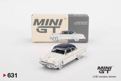 Mini Gt 1/64 Lincoln Capri 1954 Arctic White/Atlantic Blue Mgt00631 - 1