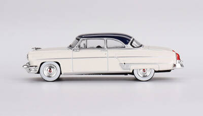 Mini Gt 1/64 Lincoln Capri 1954 Arctic White/Atlantic Blue Mgt00631 - 3