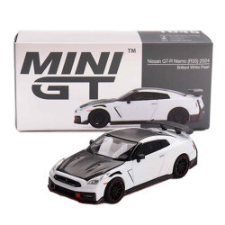 Mini GT 1/64 Nissan GT-R Nismo 2024 Brilliant White Pearl - Mini GT